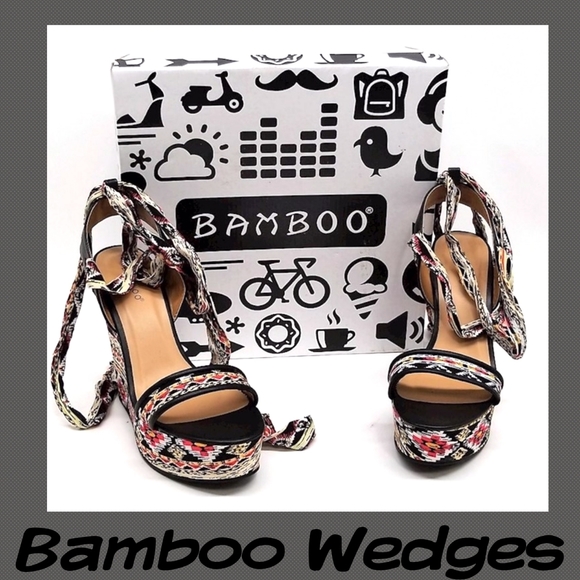 Bamboo Charade Wedges - Picture 1 of 4